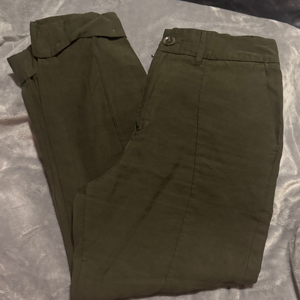 a new day Olive Green Cropped Ankle Pants